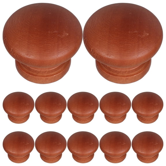 Masteelf 12 Pcs Dresser Drawer Pulls Cabinet Knobs Wood Recessed Handle
