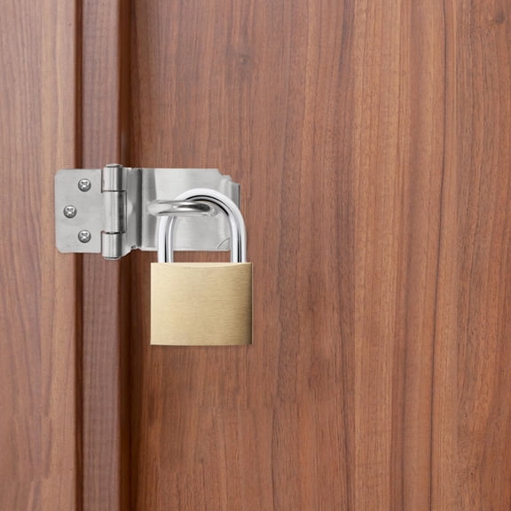 DEEPCRAFF Heavy Duty Hasp Lock Set for Security, Stainless Steel Door Clasp with Strong Construction