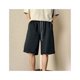 thumbnail image 1 of Hombre Verano Pantalones Cortos De Media Longitud Sueltos Cierre De Cordón Imprimir Deportes Pantalones Cortos De Cintura Alta Negro L, 1 of 8