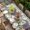 Light Gray, variant on Spring Floral Table Cloths for 4 Foot Rectangle Tables, Pastoral Bottle Daisy Lavender Gray Wooden Patio Waterproof Elastic Fitted Tablecloths, Washable Rectangular Table Cover for Camping