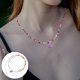 thumbnail image 3 of Collar para mujer, collar de cuentas para adolescentes, collar con colgante de corazón, joyería para el cuello para mujer, 3 of 7