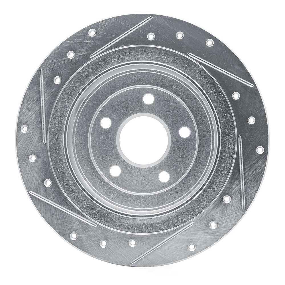 Dynamic Friction Company 631-13032R DFC Brake Rotor - Drilled And Slotted - Silver