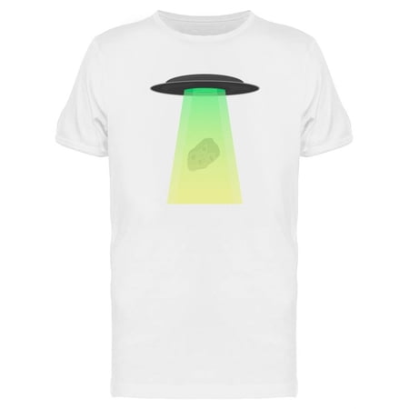 Alien Spaceship Taking Asteroid Tee Men s -Image by Shutterstock