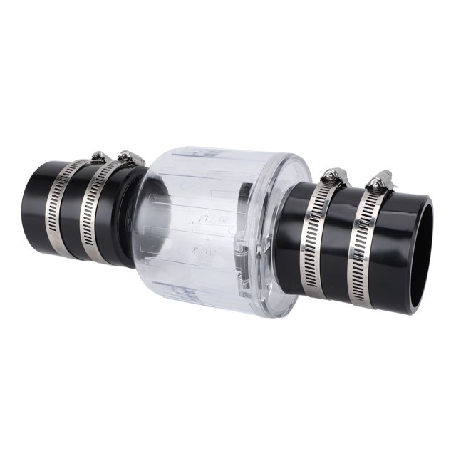 Silent Check Valve, Backflow Prevention Plastic Stainless Steel Leakproof Sump Pump Check Valve for Plumbing