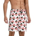 thumbnail image 2 of Cauagu Dachshund dogs and hearts Print Pajama Bottoms for Men Sleep Pajama Shorts Elastic Waistband Sleep Pajama Short Men's PJ Shorts-Small, 2 of 6