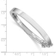 thumbnail image 2 of 925 Sterling Silver 4mm Hinged Childrens Bangle Bracelet Baby, 2 of 6