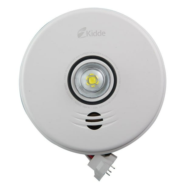 Kidde Hardwired LED Strobe, Smoke & Carbon Alarm with 10Year Battery