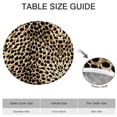 thumbnail image 6 of Brown and Black Leopard Print Round Fitted Tablecloth with Elastic Edge,Dining Table Cover Waterproof,Outdoor Round Tablecloth for Camping,Dining,Indoor and Outdoor, 6 of 7