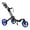 Blue, variant on 3 Wheel Golf Push Cart Folding Lightweight with Scoreboard & Cup Holder