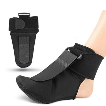 XIRQI 1Pc Plantar Fasciitis Night Splint,Adjustable Drop Foot Brace with Non-Slip Sole,Versatile Night Splin,Black