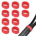 thumbnail image 1 of Uxcell 10-Pack Anillos de Silicona para Raquetas de Tenis, Anillo de Goma Antideslizante para Raquetas de Pickleball/Bádminton [Rojo], 1 of 6