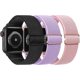 thumbnail image 1 of [3-Pack] Stretchy Watch Band Compatible with Apple Watch Band 38mm 40mm 41mm 42mm 44mm 45mm, Breathable Adjustable Braided Nylon Sport Band for iWatc, 1 of 4