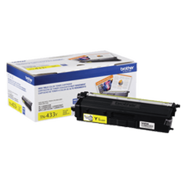 BROTHER Cartouche de Toner Laser Originale TN-433Y Rendement Élevé Jaune pour BROTHER MFC-L8610CDW