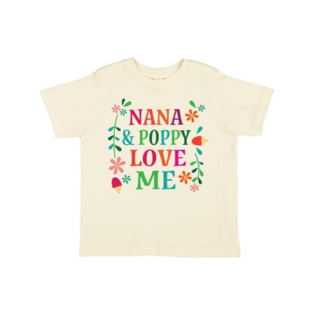 

Inktastic Nana and Poppy Love Me Gift Toddler Boy or Toddler Girl T-Shirt