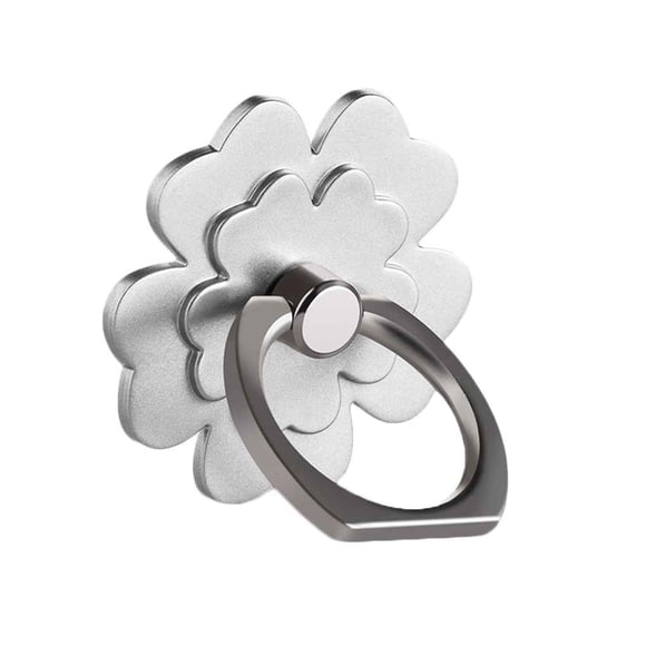 Sidaley Soporte Universal para anillo de dedo de teléfono con flores, accesorios portátiles para teléfono para iPhone, Huawei, soporte para anillo Teléfono y Comunicación plata