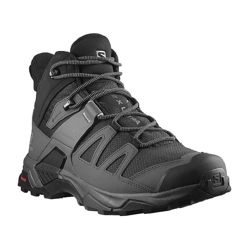 【Salomon】X ULTRA 4 MID WIDE GTX - BLACK/MAGNET/PEARL BLUE Salomon Men's X Ultra 4 MID GTX Hiking Shoe, Black/Magnet