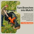 thumbnail image 4 of SuperHandy Leaf Vacuum & Wood Chipper - 7 HP 209CC Gas Engine, 10:1 Mulch Ratio, 6 Bushel Bag Capacity, Castor Wheels, Dual Function: Walk-Behind Leaf Vacuum Mulcher & Wood Chipper, 4 of 7