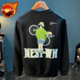 thumbnail image 3 of Sudadera de cuello redondo de invierno para hombre, novedad, jersey para hombre, sin marca, novedad y oferta de otoño, camisetas cálidas de una pieza, 3 of 5