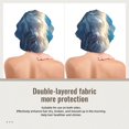 thumbnail image 2 of Logiee Clear Sky Blue Cat Print Silk Bonnet Satin Bonnet for Sleeping Women and Men,Double Layer Hair Bonnet for Curly Braids Hair, 2 of 6