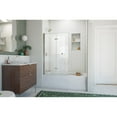 thumbnail image 2 of DreamLine SD-363658Q-04 Aqua-Q Fold 36 in. W x 58 in. H Frameless Bi-Fold Tub Door in Brushed Nickel, 2 of 6