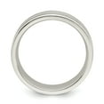 thumbnail image 5 of 925 Sterling Silver Milgrain Flat Band 6mm Brushed Fancy Band Ring Size 8.5 Ring for Women and Men, 5 of 5
