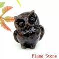 thumbnail image 4 of K-KED Natural Quartz Crystal Gemstone Owl Carved Lucky Hooters Mini Reiki Amulet Decor-Flame Stone Quartz, 4 of 6