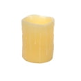thumbnail image 2 of Led Wax Dripping Pillar Candle (Set Of 3) 4"D X 5"H Wax, Plastic - 2 D Batteries Not Incld., 2 of 2