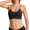 Black, variant on Women's French Triangle Cup Sports Bra Y Back Padded Yoga Top, Thin Spaghetti Strap Seamless Lingerie, Low Impact Wireless Workout Bralette, Anti Shock Running Vest, Breathable Fitness Base Layer