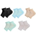 thumbnail image 3 of 1 Set Gel Heel Socks Woolen Toeless Comfortable Open Toe Silicone Beauty Hosiery Spa Experience Adjustable Ankle Kit for Summer Type 1, 3 of 8