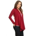 thumbnail image 4 of Women's Casual Long Sleeve Drape Front Open Jacket Cardigan, 4 of 6