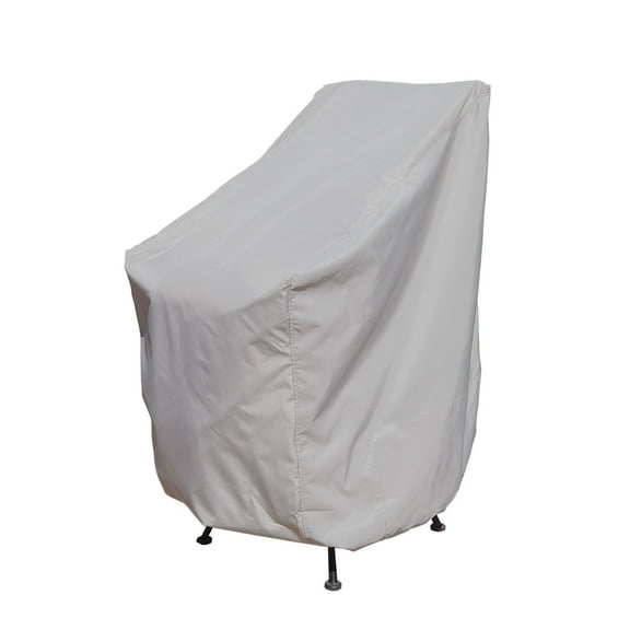 Simply Shade Polyester Protective Cover for Stack Of Chair/Bar Stools in Gray