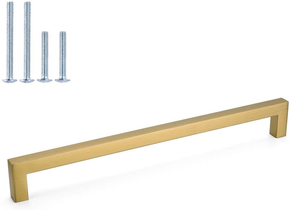 Zoizocp 61/4 Inch Handles Brushed Brass Kitchen Pulls