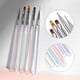 thumbnail image 5 of Pincel para uñas Manicure Gel Brush Transparente Aurora Macaron para Nail Art (E) Likrtyny cuidado belleza, 5 of 8