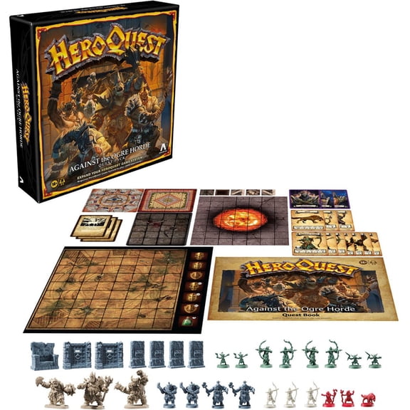 Hasbro Gaming - Avalon Hill HeroQuest: Against the Ogre Horde Quest Pack  [GAMES (MISC)] Card Game, Table Top Game, Board Game