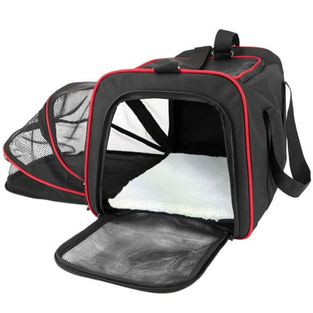 Frontpet Expandable Soft Sided Airline Approved Pet Carrier With Padded