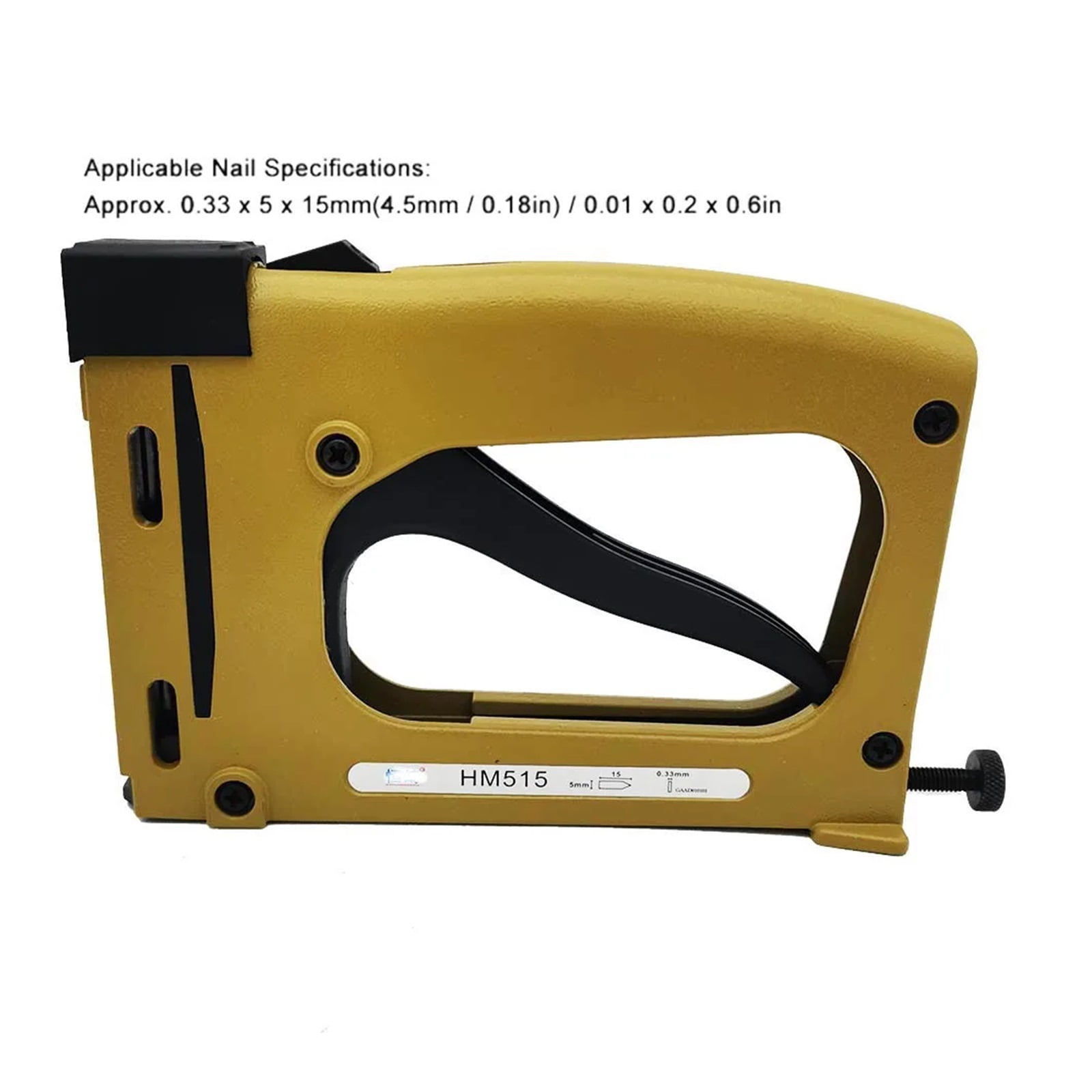 Manual Nail Gun, Furniture Production Interior Decoration Leather Product, Nail Gun Tools HM515 With 1000PCS 5x15MM Nail