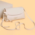 thumbnail image 4 of DFEK Autumn Winter Fashionable Crossbody Shoulder Bag Versatile Soft Solid Color Outings Companion White, 4 of 7