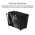 thumbnail image 4 of ASUS Prime AP201 MicroATX Tempered Glass Edition Supports Graphics Cards up to 338mm, Black, 4 of 8