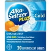 Alka-Seltzer Plus Cold Formula Orange Zest Effervescent Tablets, 20 Ct