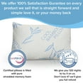 thumbnail image 2 of King Size Bamboo Pillows - Shredded Memory Foam Adjustable Bamboo Pillow - Hypoallergenic, Removable/Washable Bamboo Cover,King Size Sleeping Pillow- 1 Pack, 2 of 3