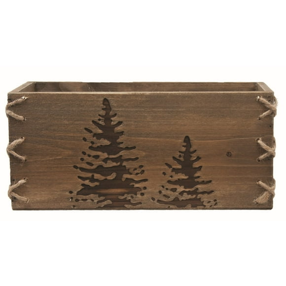 Brown With Burnt Trees Decorative Box