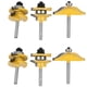 thumbnail image 1 of 6Pcs Juego de para Enrutador de Puerta de Gabinete con Panel Levantado de 1/4 - Cortador de Carpintería Ogee de 3 Bitsbits de Fresado para Madera, 1 of 5