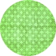 thumbnail image 1 of Ahgly Company Indoor Round Abstract Green Modern Area Rugs, 6' Round, 1 of 4