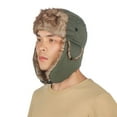 thumbnail image 5 of Warm Fur Trapper Ski Hat Russian Ushanka Winter Hats Winter Cap WHITE, 5 of 8