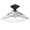 thumbnail image 2 of Golden Lighting Kepler 1-light Semi-Flush Mount in Matte Black, 2 of 8