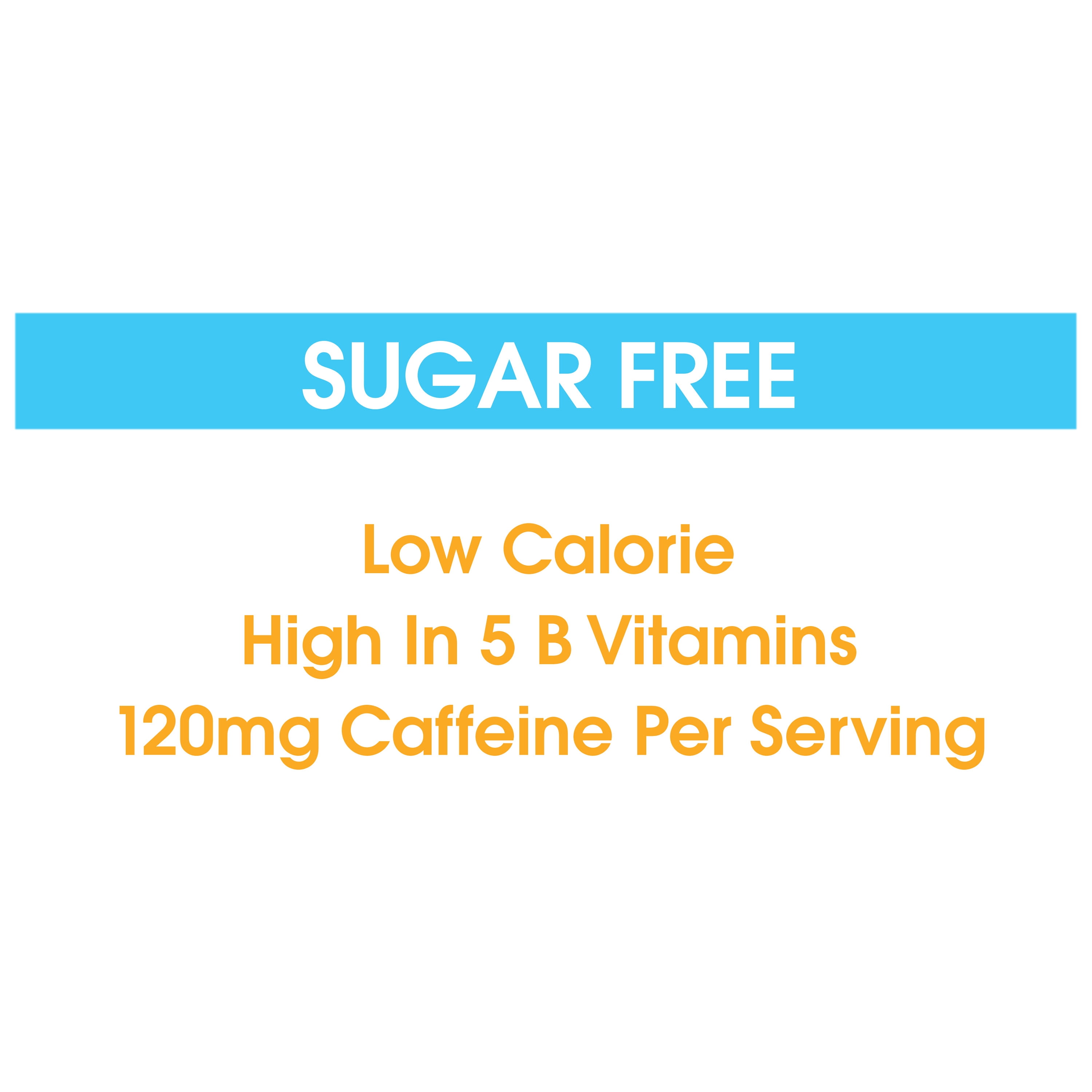 (5 pack) Great Value Tropical Punch Energy Liquid Drink Mix, Sugar-Free, 1.12 oz, 10 Count