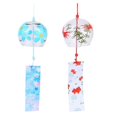 thumbnail image 3 of Glass Wind Chime Japanese Style Wind-Bell Hanging Decor 2Pcs for Decoration, 3 of 4