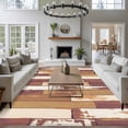 thumbnail image 3 of 5'x8' Area Rugs, Brown Beige Indoor Outdoor Area Rug for Living Room Bedroom, Vintage Farmhouse Shabby Wooden Grain Washable Bathroom Rugs Kitchen Floor Carpet Mats Home Decor Aesthetic, 3 of 8