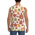 thumbnail image 4 of Disketp Acorns And Autumn Leaves Sleeveless Tshirts For Men, Muscle Shirts For Men Dry Fit Tank Top-Large, 4 of 8