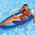 SwimWays Spring Float Recliner Swim Lounger for Pool or Lake Dark